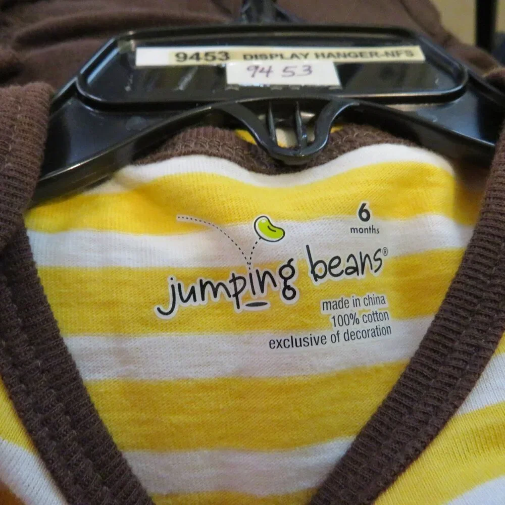 Baby Train Bodysuit Embroidered & Brown Shorts 6mts Jumping Beans 100% cotton